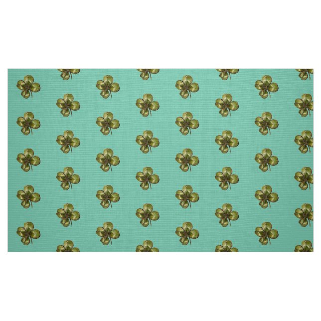 ST PATRICK'S DAY PARTY GRÖNT IRISH SHAMROCK TYG (Fat Quarter)