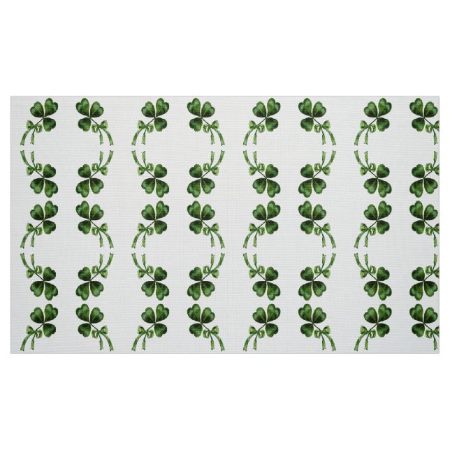 ST PATRICK'S DAY PARTY GRÖNT IRISH SHAMROCK TYG (Fat Quarter)