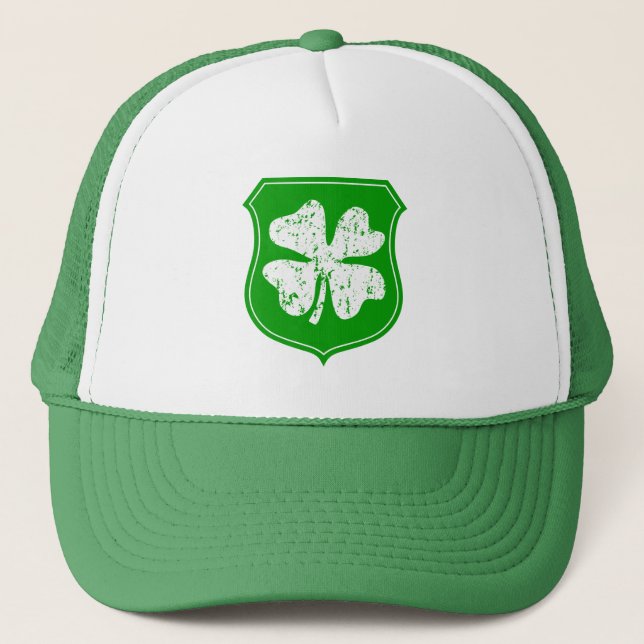 St patricks day party hat med lyckligt schamponera keps (Framsida)