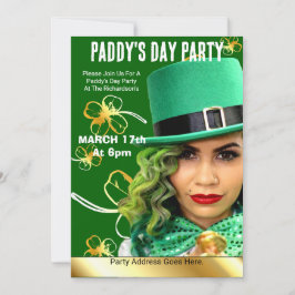 St. Patrick's Day Party-inbjudan Inbjudningar