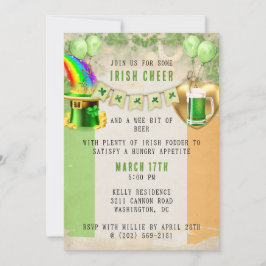 St. Patrick's Day Party-inbjudan Inbjudningar