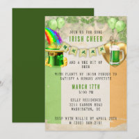 St. Patrick's Day Party-inbjudan