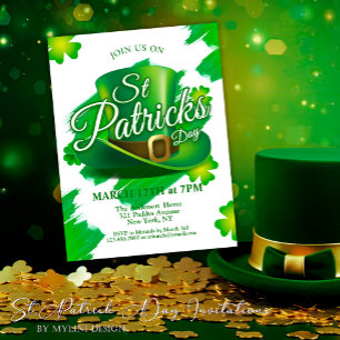 St. Patrick's Day Party Inbjudan Vykort