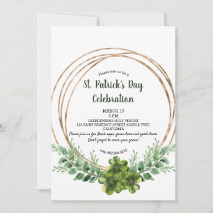 St. Patrick's Day Party Inbjudan - vykort -