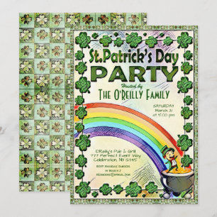 St. Patrick's Day Party Inbjudningar
