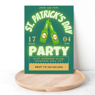 St. Patrick's day party Inbjudningar