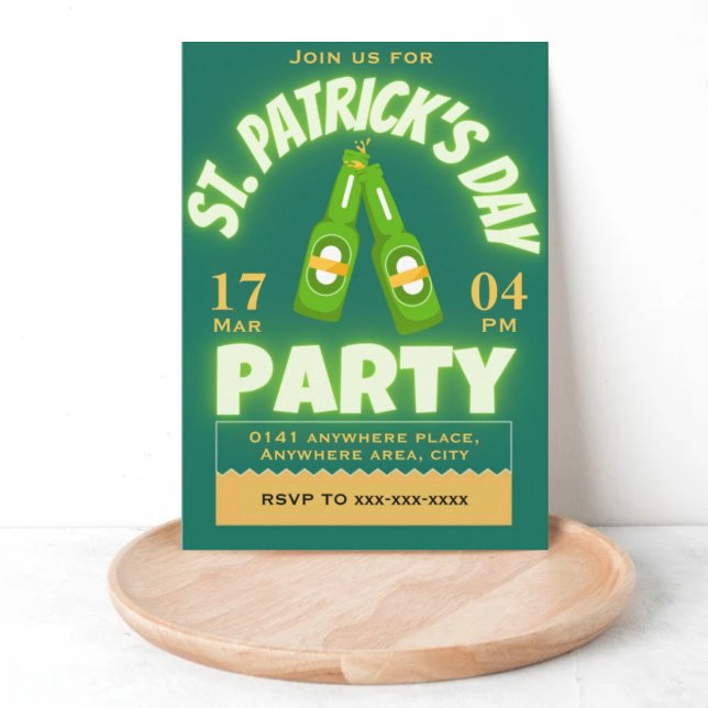 St. Patrick's day party Inbjudningar (Skapare uppladdad)