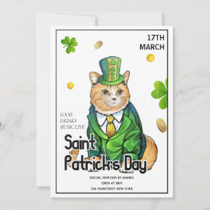 St patrick's day Party Inbjudningar