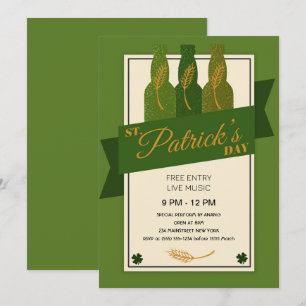 St patrick's day Party Inbjudningar