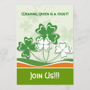 St. Patrick's Day Party-inbjudningar Inbjudningar