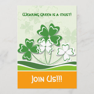St. Patrick's Day Party-inbjudningar Inbjudningar