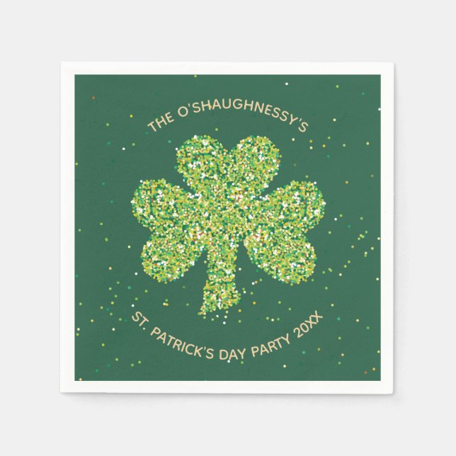 St. Patrick's Day Party Napkins - Anpassa Pappersservett (Framsidan)