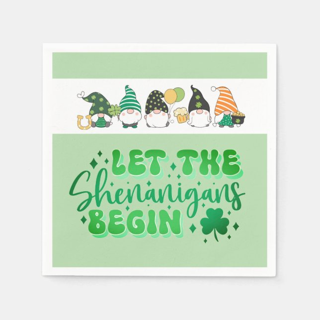 St Patrick's Day party  Pappersservett (Framsidan)