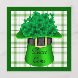 St. Patricks Day Party Shamarock-inbjudan Inbjudningar