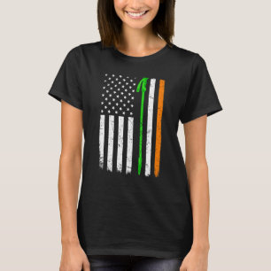 St patrick's day Patriotic Hiking Irish American T Shirt