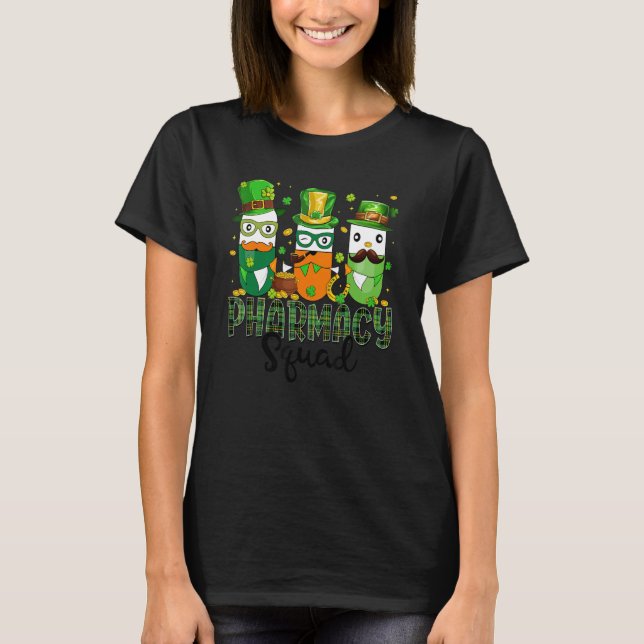 St patrick's day Pharmacy Squad Matching Pharmacis T Shirt (Framsida)