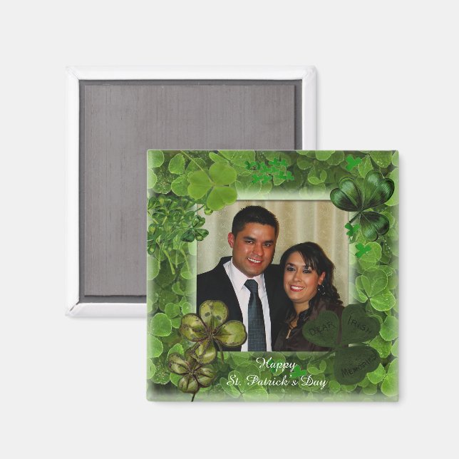 St. Patrick's Day Photo Magnet (Front/Back)