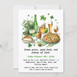 St. Patrick's Day Picknick – Lucky Roligt Inbjudningar