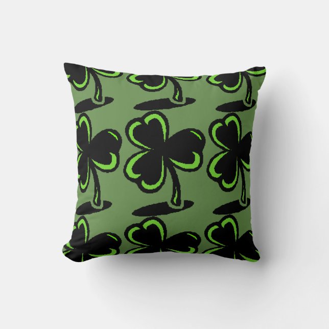 St. Patrick's Day Pillow Fyrklöver Kudde (Framsida)