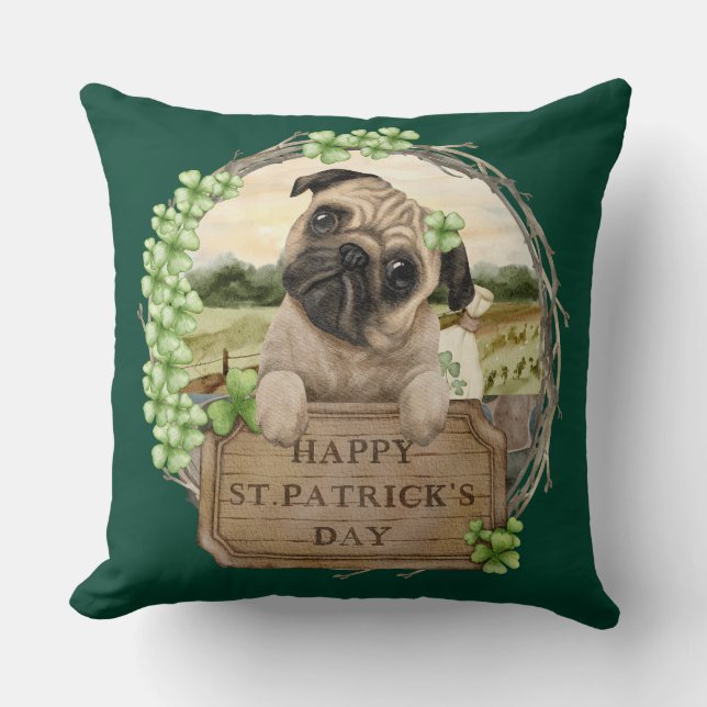 St. Patrick's Day Pillow Kudde (Framsida)