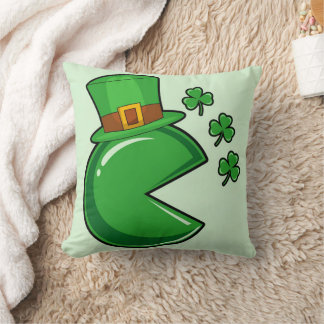 "St. Patrick's Day Pillow - Roligtens Grönt Teckna Kudde