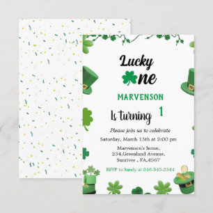 St patrick's day-pojkvän-schamprock-inbjudan