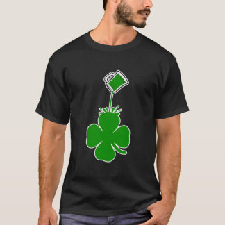 St patrick's day Poring Shamrock Grönt Beer T Shirt