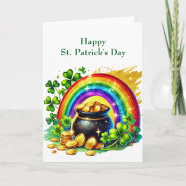 St patricks day Pot-illustration av Guld Helgkort