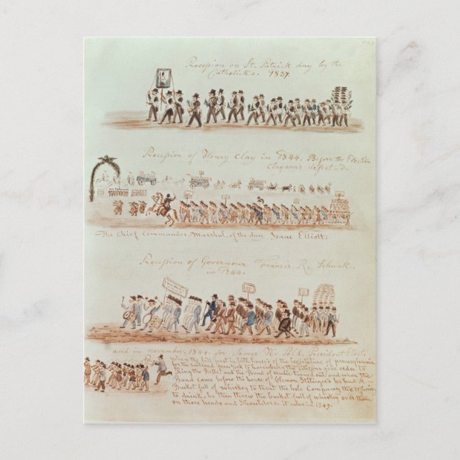 St. Patrick's Day procession Vykort (Framsida)