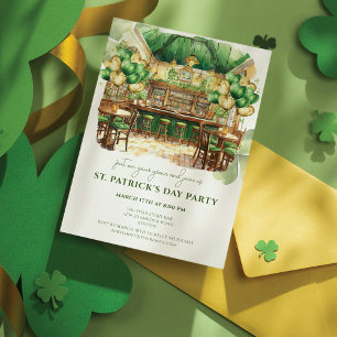 St. Patrick's Day Pub Party Inbjudningar
