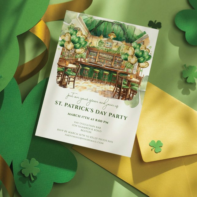St. Patrick's Day Pub Party Inbjudningar (Skapare uppladdad)