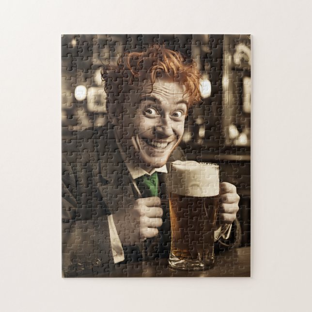 St. Patrick's Day Pub Puzzle - Irish Beer Jigszawa Pussel (Vertikal)