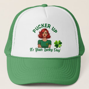 St patrick's day Pucker, det är din lyckliga dag! Keps