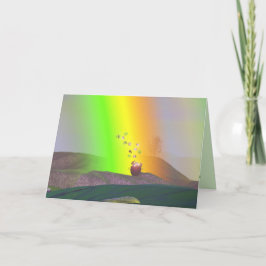 St. Patrick's Day - Rainbow Guld Kort
