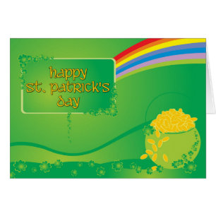 St patrick's day Rainbow Hälsningskort