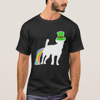 St patrick's day Rainbow Hund Jackshund T Shirt