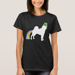 St patrick's day Rainbow Hund Shiba Inu T Shirt