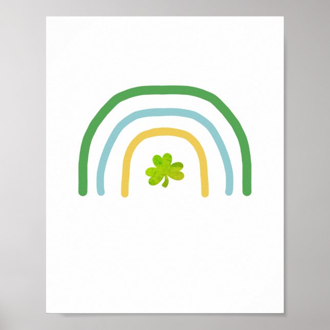 St patricks day Rainbow Irish Poster (Framsidan)