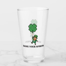St. Patrick's Day Raise Your Spirits Glaskopp