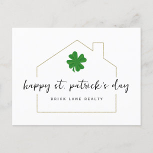 St. Patrick's Day Real Gods Shamrock Vykort
