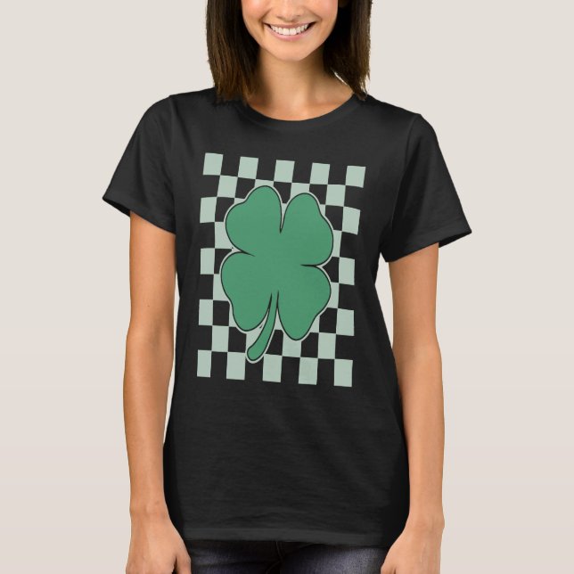 St patrick's day Retro Shamrock C St Paddy's Vinta T Shirt (Framsida)