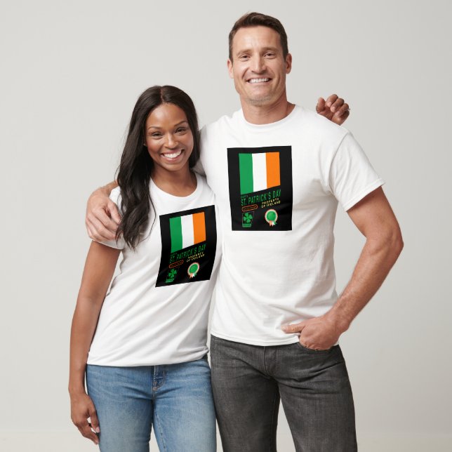 St. Patrick's Day Retrodesign med Irlands flagga Tröja (Unisex)