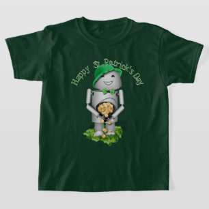 St Patricks Day Robo-x9 Med Guldgryte T Shirt