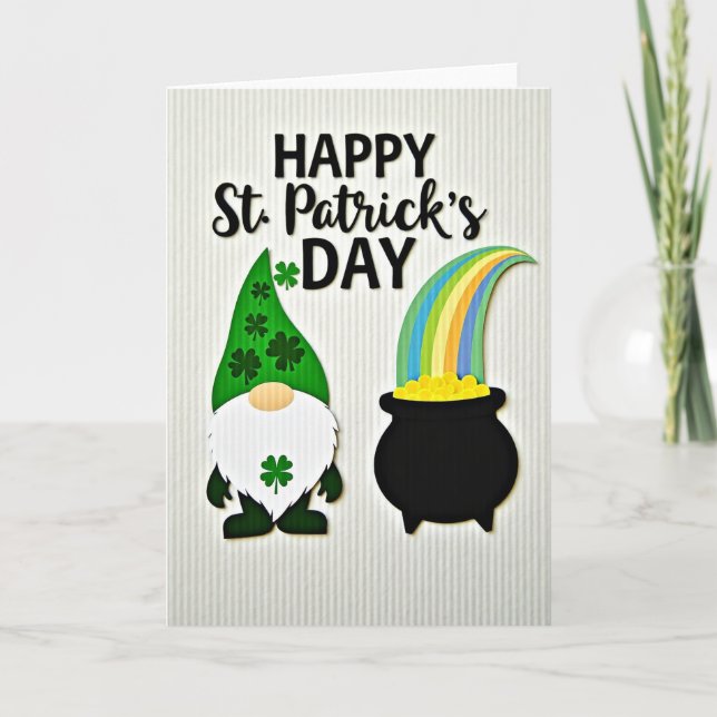 St Patricks Day Rolig Konstkort Kort (Framsida)