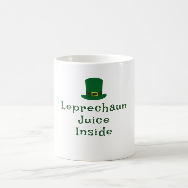 St. Patrick's Day, Rolig Text Låtomsspion Juice  Kaffemugg (Center)