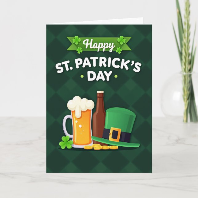St Patricks Day Roligt Kort (Framsida)