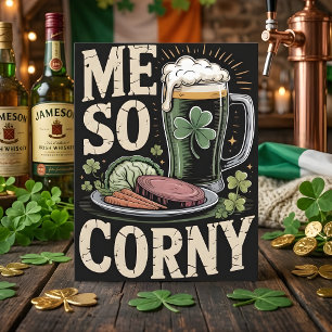 St Patrick's Day Roligt Matkort Julkort