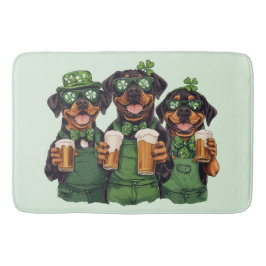 St. Patrick's Day Rottweiler Hundar Badrumsmatta
