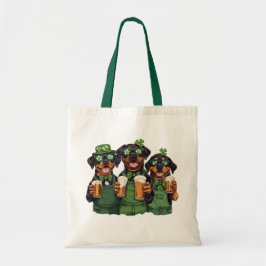 St. Patrick's Day Rottweiler Hundar Tygkasse