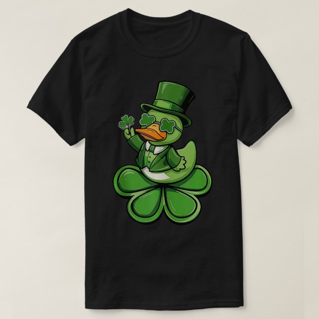 St Patricks Day Rubber Duck Tank Top T Shirt (Design framsida)